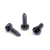 A-SCREW-1-8 Boîte de 100 vis noires tête bombée auto-taraudeuse